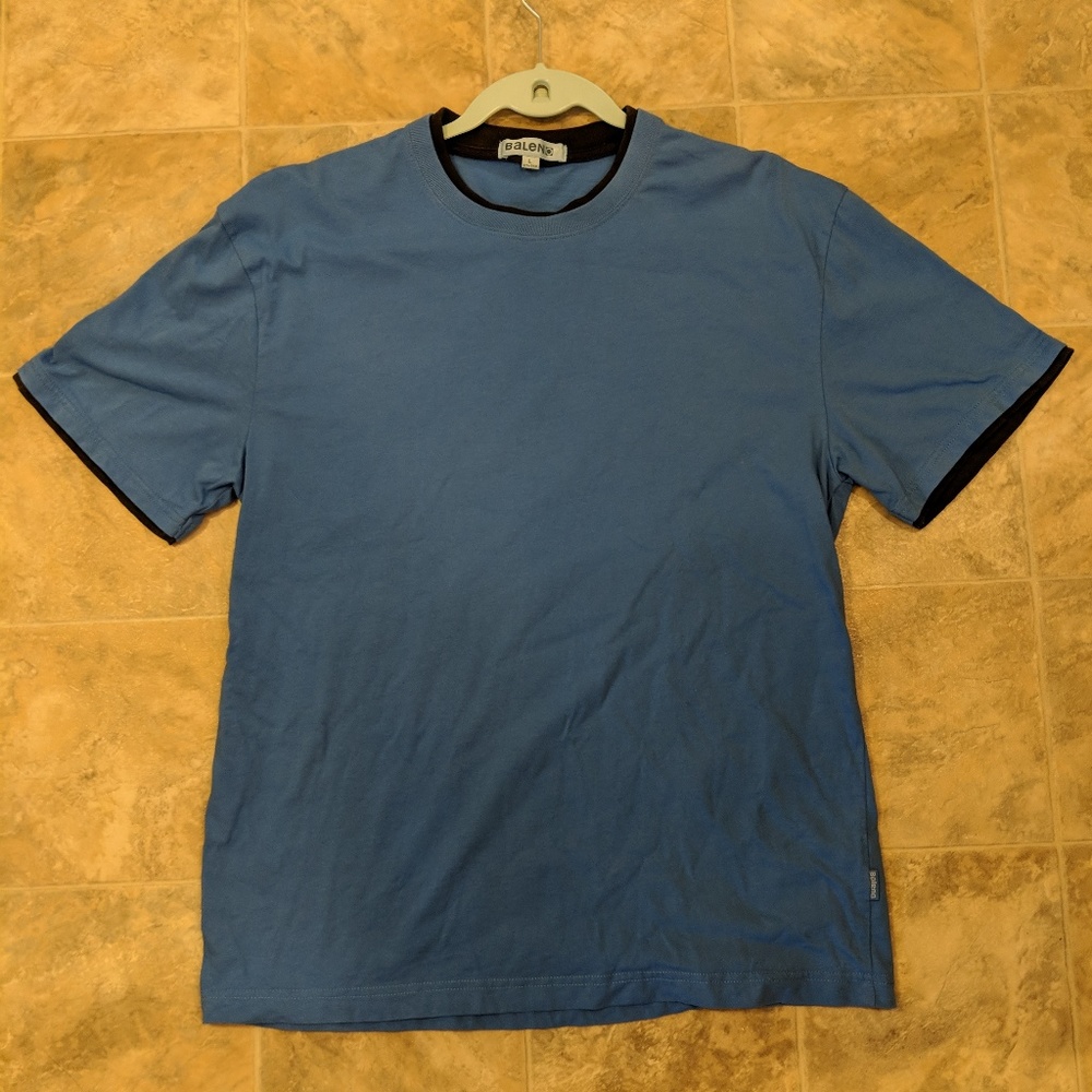 Baleno Men’s L Blue Short Sleeve Shirt